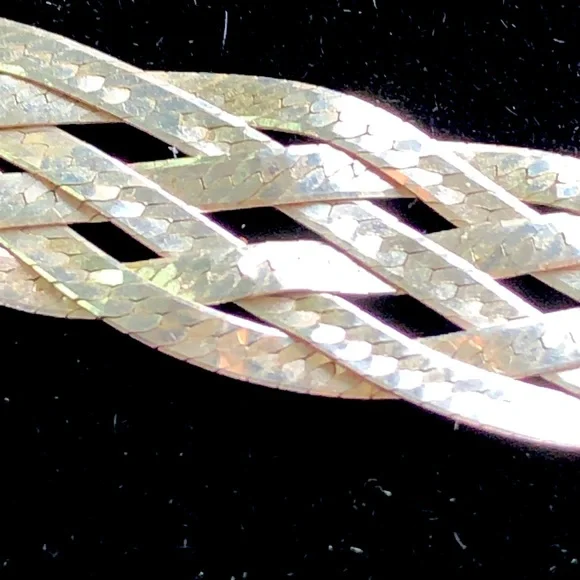 Sterling Silver Braided Necklace - Picture 2 of 8